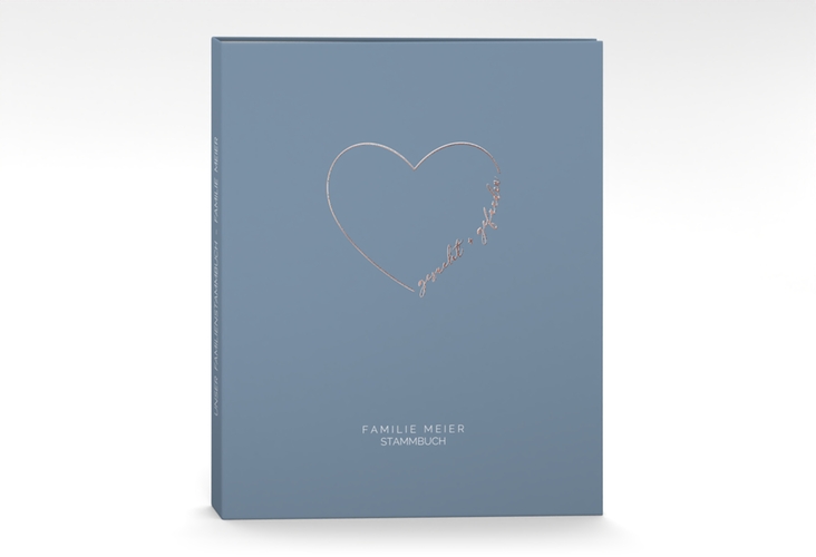 Stammbuch A4 Lebenstraum Stammbuch A4 blau rosegold