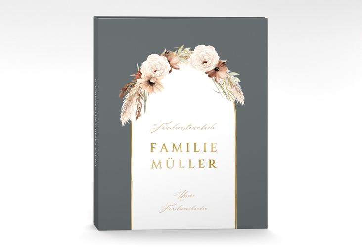 Stammbuch A4 Blumenbogen Stammbuch A4 grau gold