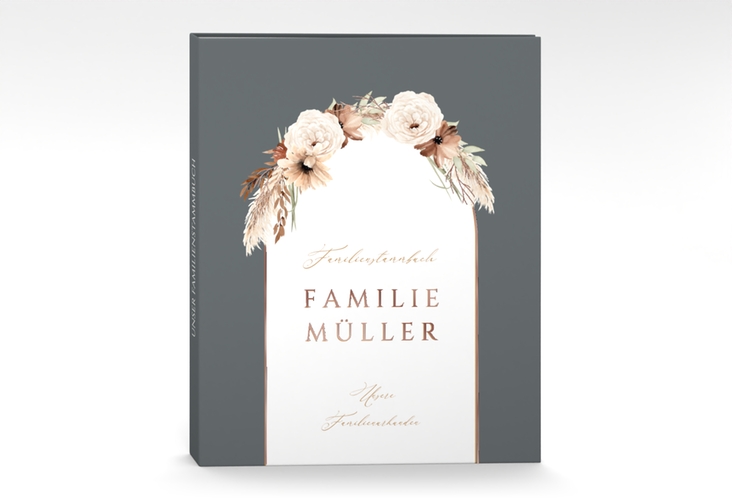 Stammbuch A4 Blumenbogen Stammbuch A4 grau rosegold