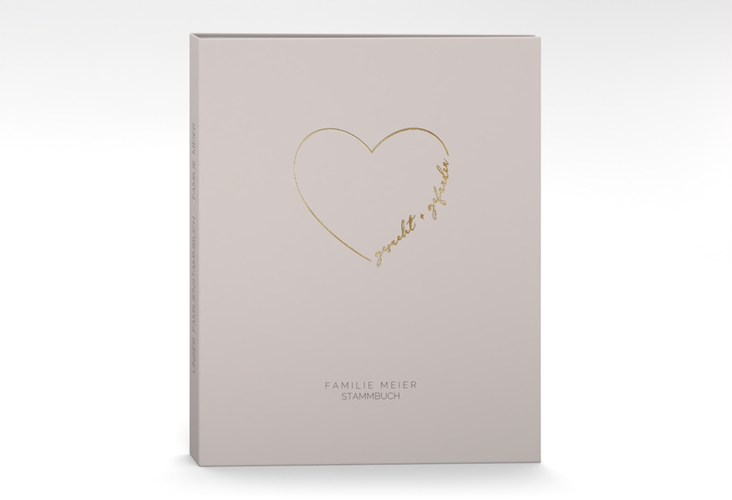 Stammbuch A4 Lebenstraum Stammbuch A4 grau gold