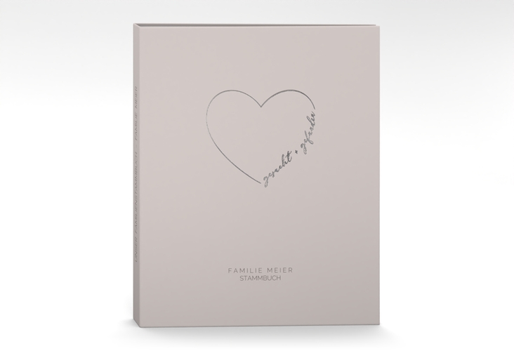 Stammbuch A4 Lebenstraum Stammbuch A4 grau silber