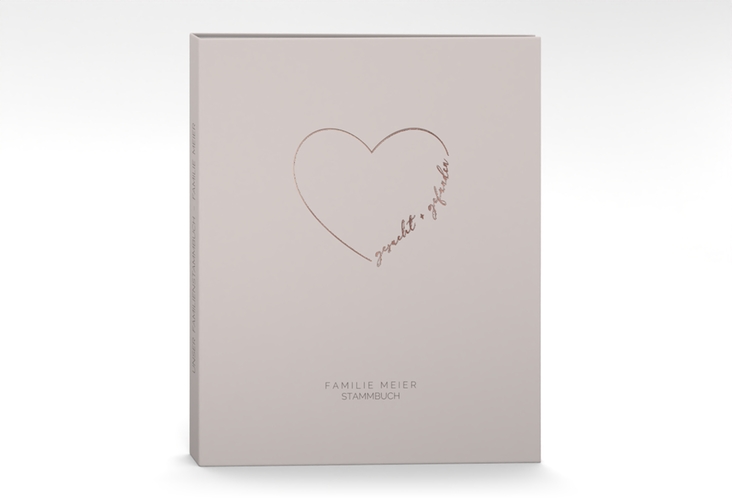 Stammbuch A4 Lebenstraum Stammbuch A4 grau rosegold