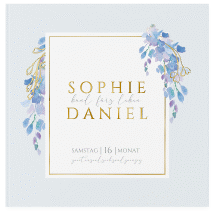 Gästebuch Creation Hochzeit "Blauregen"