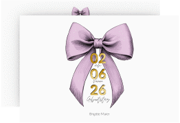 Einladung 70. Geburtstag "Geburtstagsschleife"