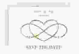 Save the Date-Karte Infinity