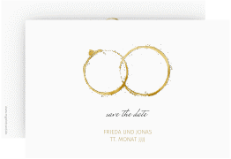 Klick: Details zu Save the Date-Karte "Trauringe" anzeigen Save the Date-Karte "Trauringe"