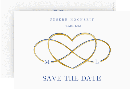 Save the Date-Karte Infinity
