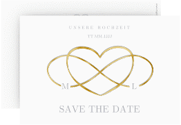 Klick: Details zu Save the Date-Karte "Infinity" anzeigen Save the Date-Karte "Infinity"