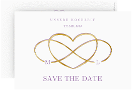 Klick: Details zu Save the Date-Karte "Infinity" anzeigen Save the Date-Karte Infinity