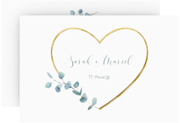 Save the Date-Karte Greenheart