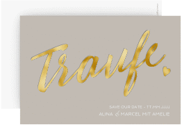 Klick: Details zu Save the Date-Karte "Traufe" anzeigen Save the Date-Karte "Traufe"