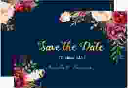Save the Date-Karte "Flowers"