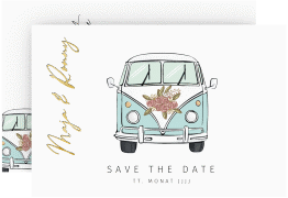 Save the Date-Karte Hochzeitsbulli