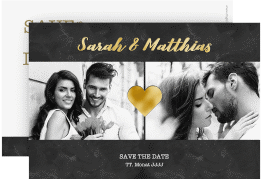 Klick: Details zu Save the Date-Karte "Sparkly" anzeigen Save the Date-Karte "Sparkly"