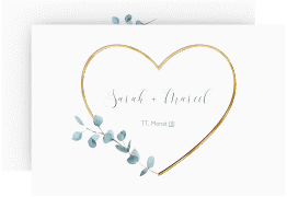 Klick: Details zu Save the Date-Karte "Greenheart" anzeigen Save the Date-Karte Greenheart