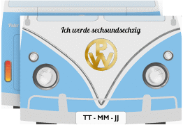 Klick: Details zu Einladung Geburtstag "Bulli Bus" anzeigen Einladung Geburtstag "Bulli Bus"