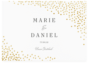 Gästebuch A4 quer "Glitter"