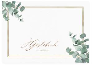 Klick: Details zu Gästebuch A4 quer "Eucalypt" anzeigen Gästebuch A4 quer "Eucalypt"