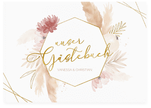 Gästebuch A4 quer "Bohostyle"