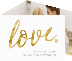Klick: Details zu Hochzeitseinladung "Glam" anzeigen Hochzeitseinladung "Glam"