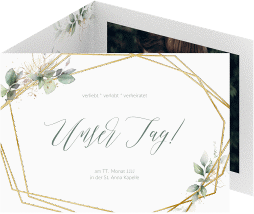 Hochzeitseinladung "Greenish"