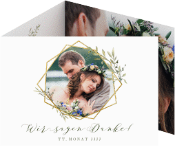 Danksagungskarte Hochzeit "Acacia"