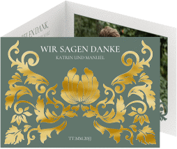 Danksagungskarte "Royal"