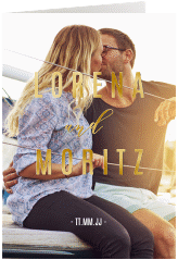 Einladungskarte Hochzeit "Memory"