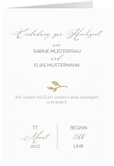 Klick: Details zu Einladungskarte Hochzeit "Plain" anzeigen Einladungskarte Hochzeit "Plain"