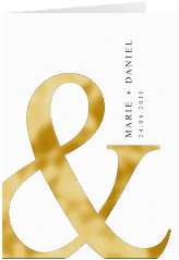 Klick: Details zu Einladungskarte Hochzeit "And" anzeigen Einladungskarte Hochzeit And