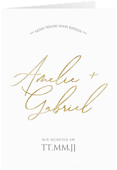 Klick: Details zu Einladungskarte Hochzeit "Federschrift" anzeigen Einladungskarte Hochzeit "Federschrift"