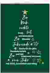 Geschäftliche Weihnachtskarte "Oh Tannenbaum"