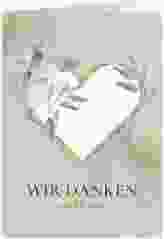 Danksagungskarte Hochzeit "Amore"