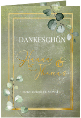 Klick: Details zu Dankeskarte Hochzeit "Jade" anzeigen Dankeskarte Hochzeit "Jade"