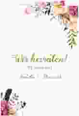 Einladungskarte Hochzeit "Flowers"
