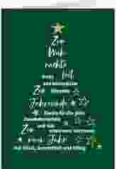 Geschäftliche Weihnachtskarte "Oh Tannenbaum"