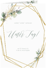 Hochzeitseinladung "Greenish"