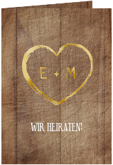 Klick: Details zu Einladungskarte Hochzeit "Wood" anzeigen Einladungskarte Hochzeit "Wood"