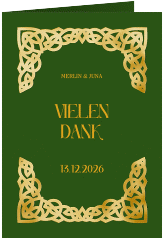Dankeskarte Hochzeit "Celtic"