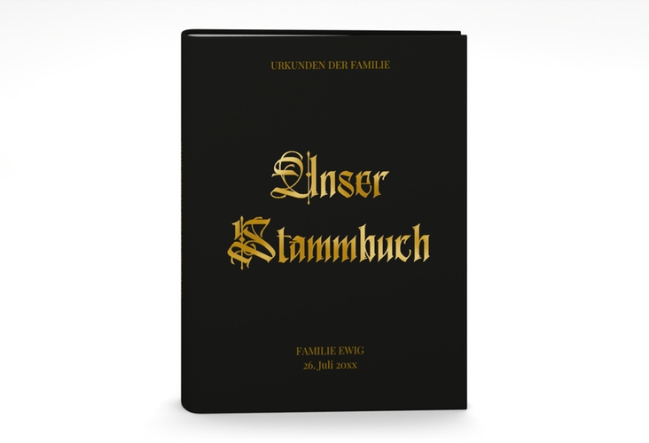 Stammbuch A5 Wednesday Stammbuch A5 schwarz gold