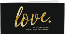 Hochzeitseinladung "Glam"