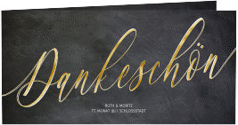 Klick: Details zu Danksagungskarte Hochzeit "Chalkboard" anzeigen Danksagungskarte Hochzeit "Chalkboard"