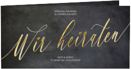Klick: Details zu Hochzeitseinladung "Chalkboard" anzeigen Hochzeitseinladung "Chalkboard"