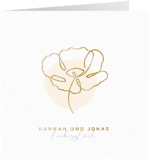 Klick: Details zu Hochzeitseinladung "Flowerline" anzeigen Hochzeitseinladung "Flowerline"