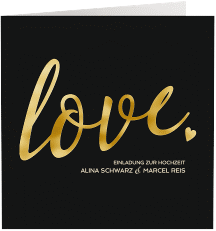 Hochzeitseinladung "Glam"