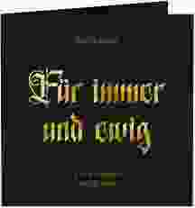 Hochzeitseinladung "Gothic"