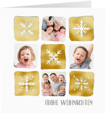 Klick: Details zu Weihnachtskarte "Snowflakes" anzeigen Weihnachtskarte "Snowflakes"