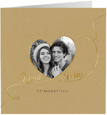 Hochzeitseinladung "Herzensbund"