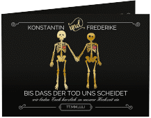 Klick: Details zu Hochzeitseinladung "Bones" anzeigen Hochzeitseinladung "Bones"
