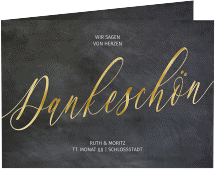 Klick: Details zu Danksagungskarte Hochzeit "Chalkboard" anzeigen Danksagungskarte Hochzeit "Chalkboard"